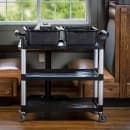 Tablecraft 1537E Bus Box - 21 1/2" x 15 3/4" x 7", Black thumbnail 8