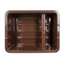 Tablecraft 1547BR Bus Box w/ (2) Compartments - 21 1/2" x 17" x 7", Brown thumbnail 3