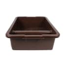 Tablecraft 1547BR Bus Box w/ (2) Compartments - 21 1/2" x 17" x 7", Brown thumbnail 4