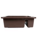 Tablecraft 1547BR Bus Box w/ (2) Compartments - 21 1/2" x 17" x 7", Brown thumbnail 5