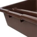 Tablecraft 1547BR Bus Box w/ (2) Compartments - 21 1/2" x 17" x 7", Brown thumbnail 6