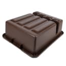 Tablecraft 1547BR Bus Box w/ (2) Compartments - 21 1/2" x 17" x 7", Brown thumbnail 7