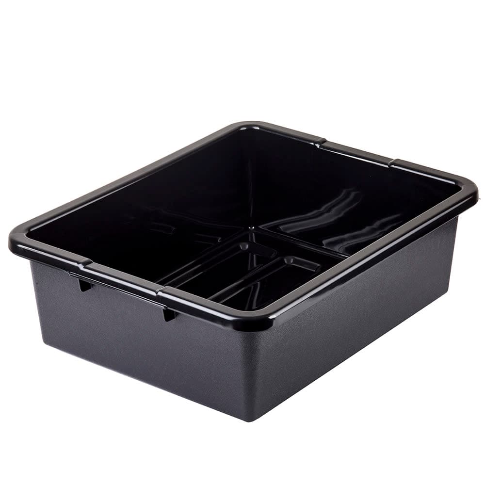 Tablecraft 1557B Bus Box - 21" x 17" x 7", Black