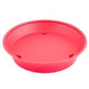 Tablecraft 157510R 10 1/2" Round Platter Basket w/ Base, Polypropylene, Red thumbnail 2
