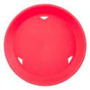 Tablecraft 157510R 10 1/2" Round Platter Basket w/ Base, Polypropylene, Red thumbnail 3