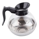 Tablecraft 18 64 oz Coffee Decanter, Poly w/ Stainless Base, Black Handle thumbnail 3