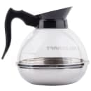 Tablecraft 18 64 oz Coffee Decanter, Poly w/ Stainless Base, Black Handle thumbnail 4