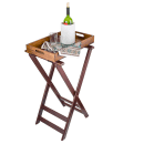 Tablecraft 21 Tray Stand, Teakwood, 2 Bottom Crossbars, Washable, Replaceable Webbing thumbnail 6