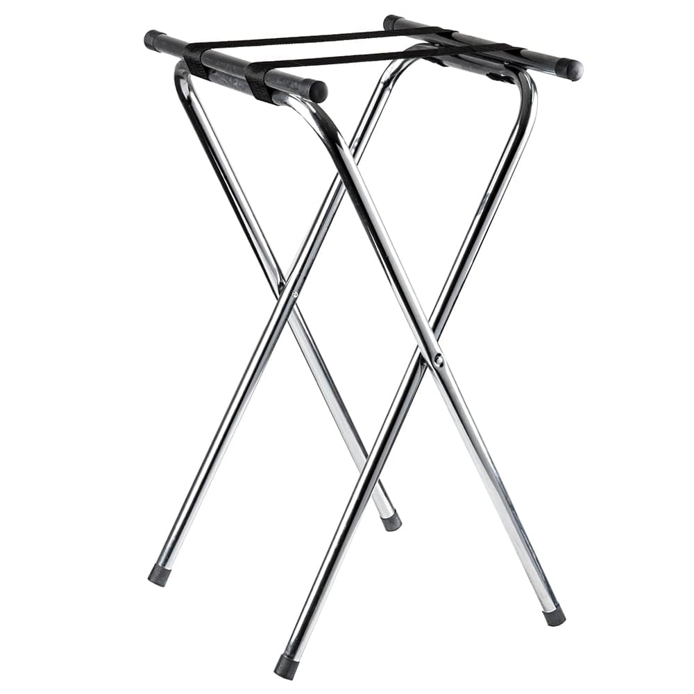 Tablecraft 24 Tray Stand w/ Chrome Plated, Tubular Construction, Double Bar