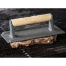 Tablecraft 3004 Cast Aluminum Steak Weight w/ Wood Handle thumbnail 2
