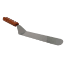 Tablecraft 4100S Food Turner w/ Wood handle, Solid, Stainless Steel Blade thumbnail 2