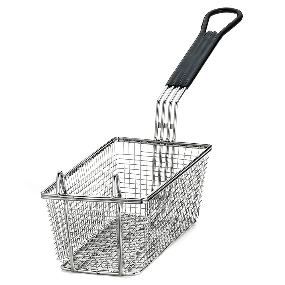 Tablecraft 426 Fryer Basket w/ Coated Handle & Front Hook, 11" x 5 3/8" x 4"