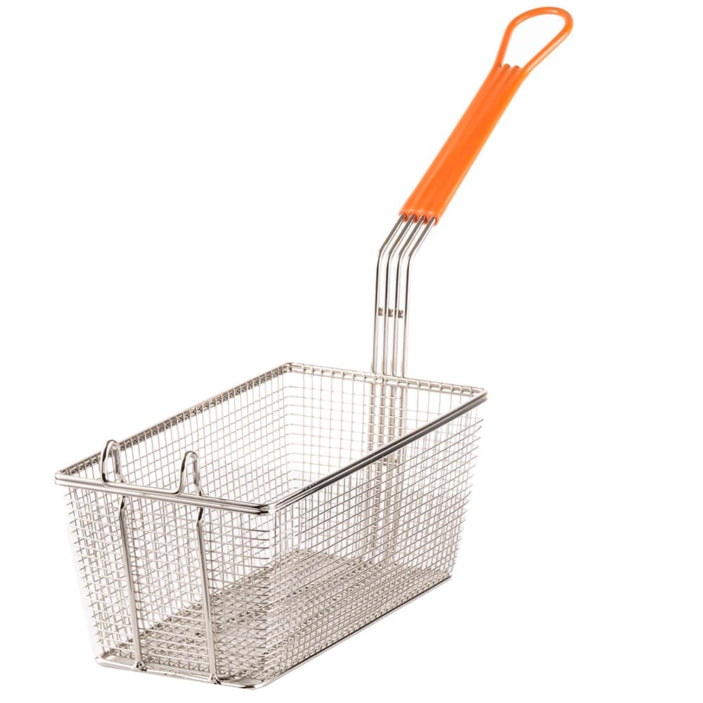 Tablecraft 43 Fryer Basket w/ Coated Handle & Front Hook, 12" x 6 3/8" x 5 1/4"
