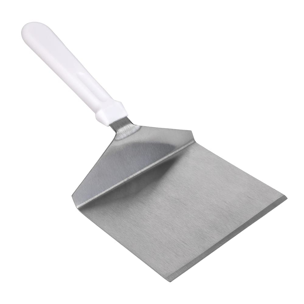 Tablecraft 461W 11" Turner w/ Squared Stainless Steel Blade, White ABS Handle