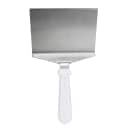 Tablecraft 461W 11" Turner w/ Squared Stainless Steel Blade, White ABS Handle thumbnail 2