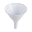 Tablecraft 5 2" to 6" Funnel Set - Plastic, White thumbnail 5