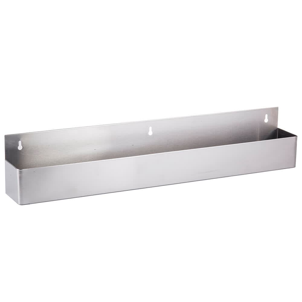 Tablecraft 5132 32" Single Stainless Speed Rail, Holds 8 Quart/Liter Bottles