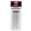 Tablecraft 522 5 3/4" Fish Fork - Chrome Plated Metal, Shell Pattern thumbnail 3