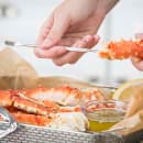 Tablecraft 522 5 3/4" Fish Fork - Chrome Plated Metal, Shell Pattern thumbnail 4