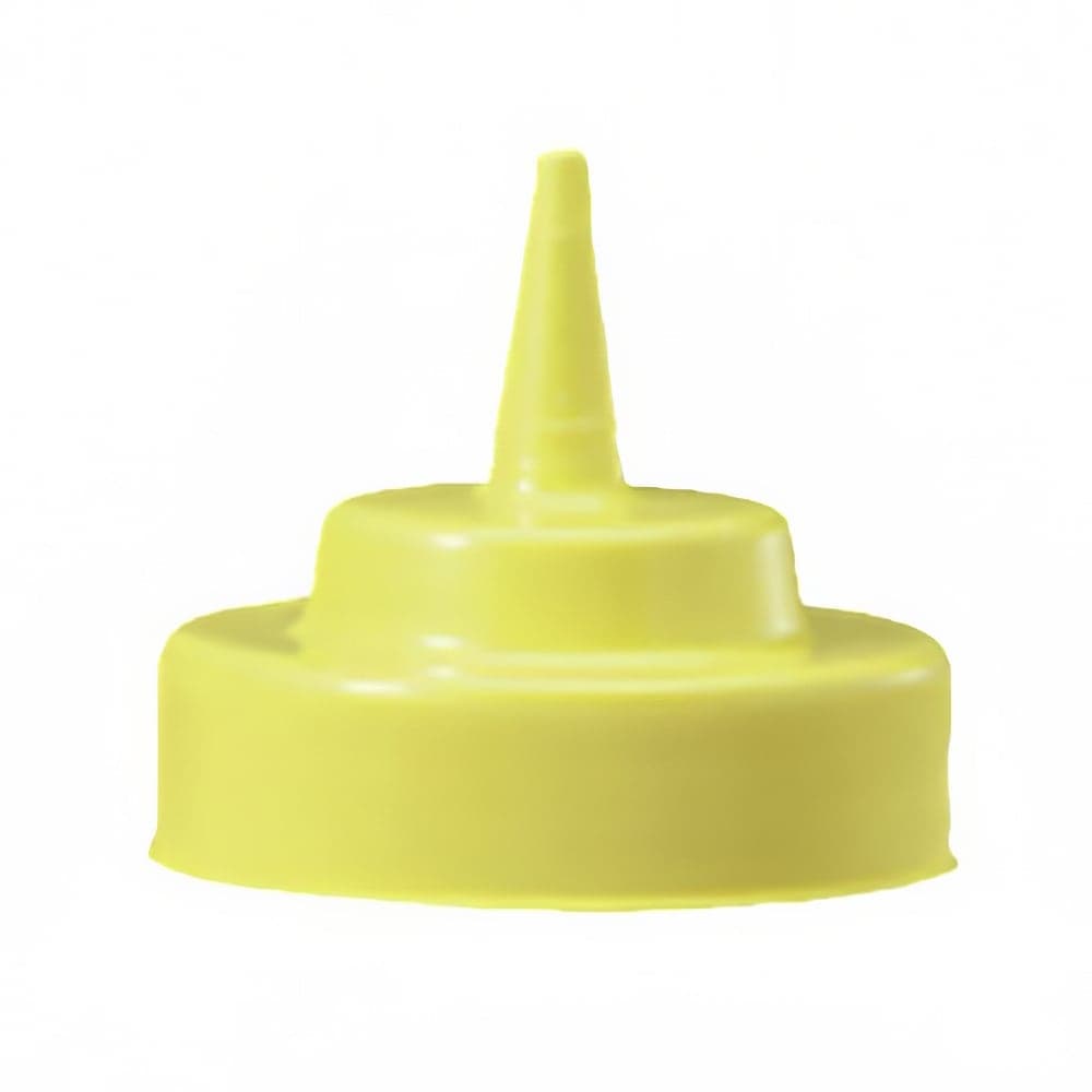 Tablecraft 53TM Cone Tip Top, Fits all 53mm Wide Mouth Squeeze Dispensers, Yellow