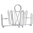Tablecraft 591C 4 Compartment Rectangular Condiment Caddy - Chrome Plated Wire thumbnail 2