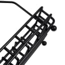 Tablecraft 593RBK 2 Compartment Rectangular Condiment Caddy - Metal, Black thumbnail 5