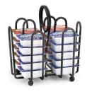 Tablecraft 597CBK 4 Compartment Rectangular Condiment Caddy - Wire, Black thumbnail 4