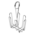 Tablecraft 600ST 6 oz Cruet Set w/ Chrome Rack & Stainless Steel Tops - Glass, Clear thumbnail 4