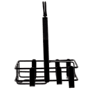 Tablecraft 609RBK 2 Compartment Rectangular Condiment Caddy - Metal ,Black thumbnail 2