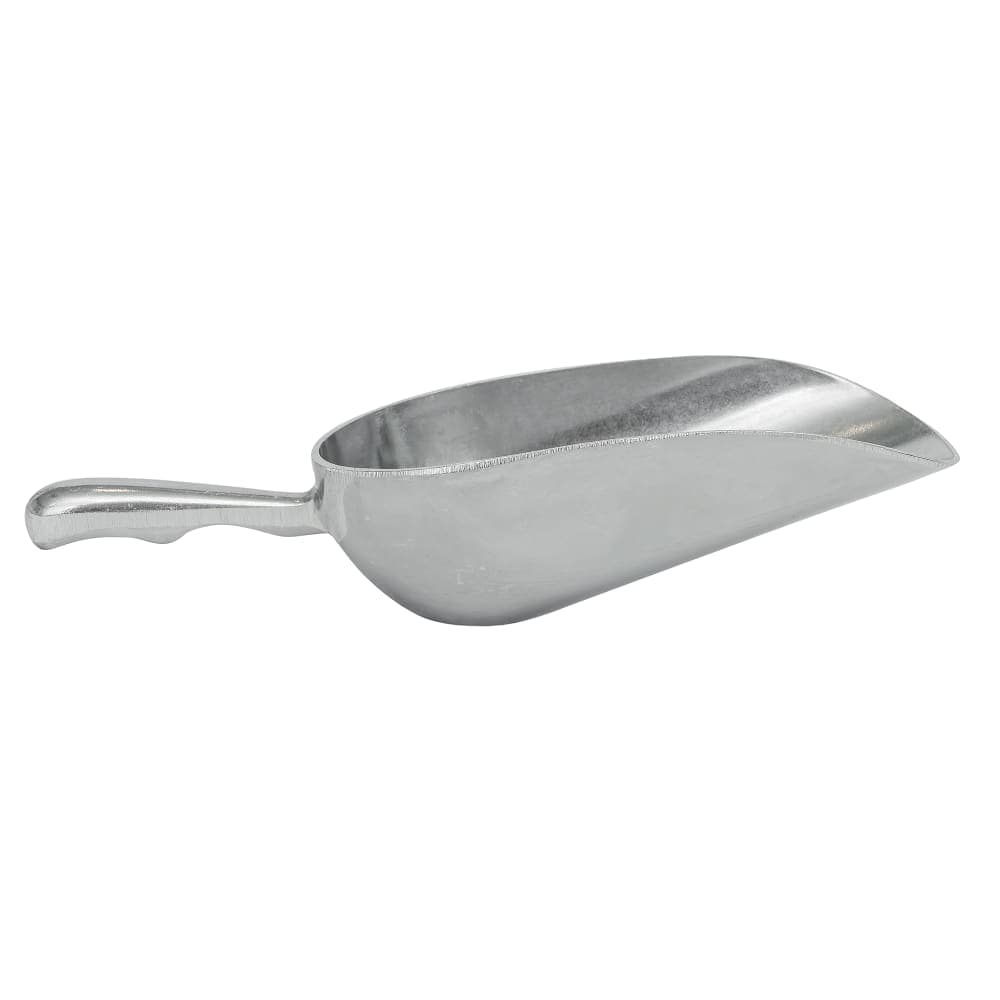 Tablecraft 612 12 oz Round Ice Scoop - Aluminum