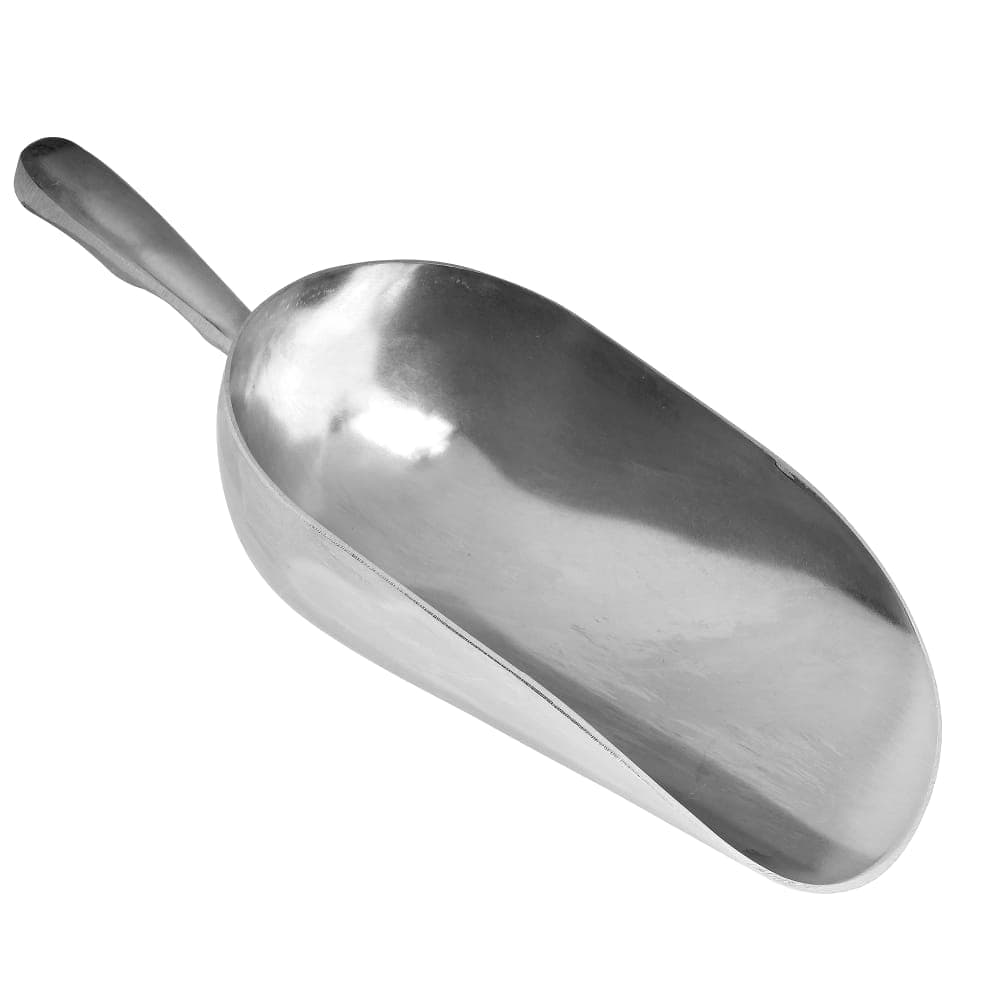 Tablecraft 638 38 oz Round Ice Scoop - Aluminum
