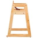 Tablecraft 6565104 29" Stackable Wood High Chair w/ Waist Strap - Rubberwood, Natural thumbnail 3