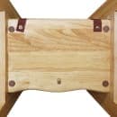 Tablecraft 6565104 29" Stackable Wood High Chair w/ Waist Strap - Rubberwood, Natural thumbnail 5