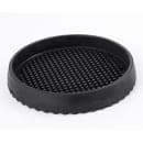 Tablecraft 6BK 6 1/2" Round Drip Tray - Rubber, Black thumbnail 2