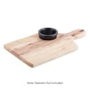 Tablecraft 79A Natural Finish Wood Bread Board, 13 1/2 x 7 1/2", 2 3/4" Insert thumbnail 3
