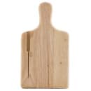 Tablecraft 79K Natural Finish Wood Bread Board, 13 1/2 x 7 1/2" Knife Slot thumbnail 2