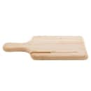 Tablecraft 79K Natural Finish Wood Bread Board, 13 1/2 x 7 1/2" Knife Slot thumbnail 3