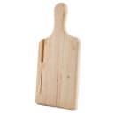 Tablecraft 79K Natural Finish Wood Bread Board, 13 1/2 x 7 1/2" Knife Slot thumbnail 4