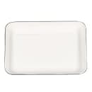 Tablecraft 80012 Rectangular Serving Tray - 16" x 11 1/2", Porcelain, Creamy White thumbnail 4