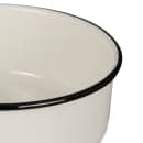 Tablecraft 80016 8 1/2" Round Serving Tray - Porcelain, Creamy White thumbnail 4