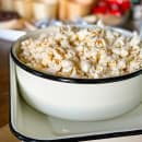 Tablecraft 80016 8 1/2" Round Serving Tray - Porcelain, Creamy White thumbnail 5