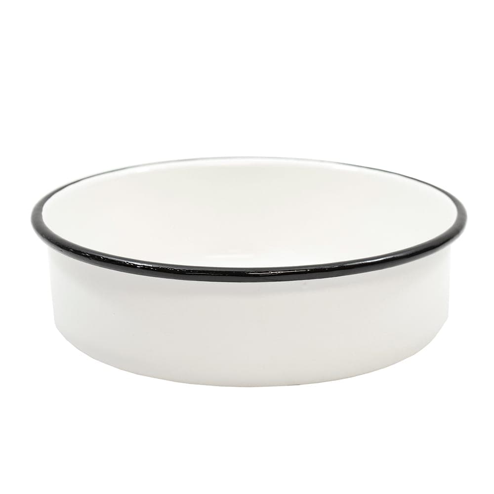 Tablecraft 80017 10 1/8" Round Serving Tray - Porcelain, Creamy White