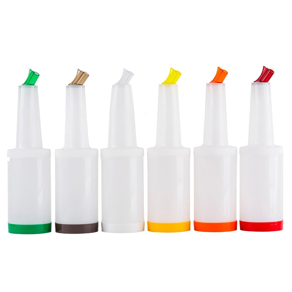 Tablecraft 8032A Pour Master Complete Unit w/ Assorted Color Caps, Quart Complete