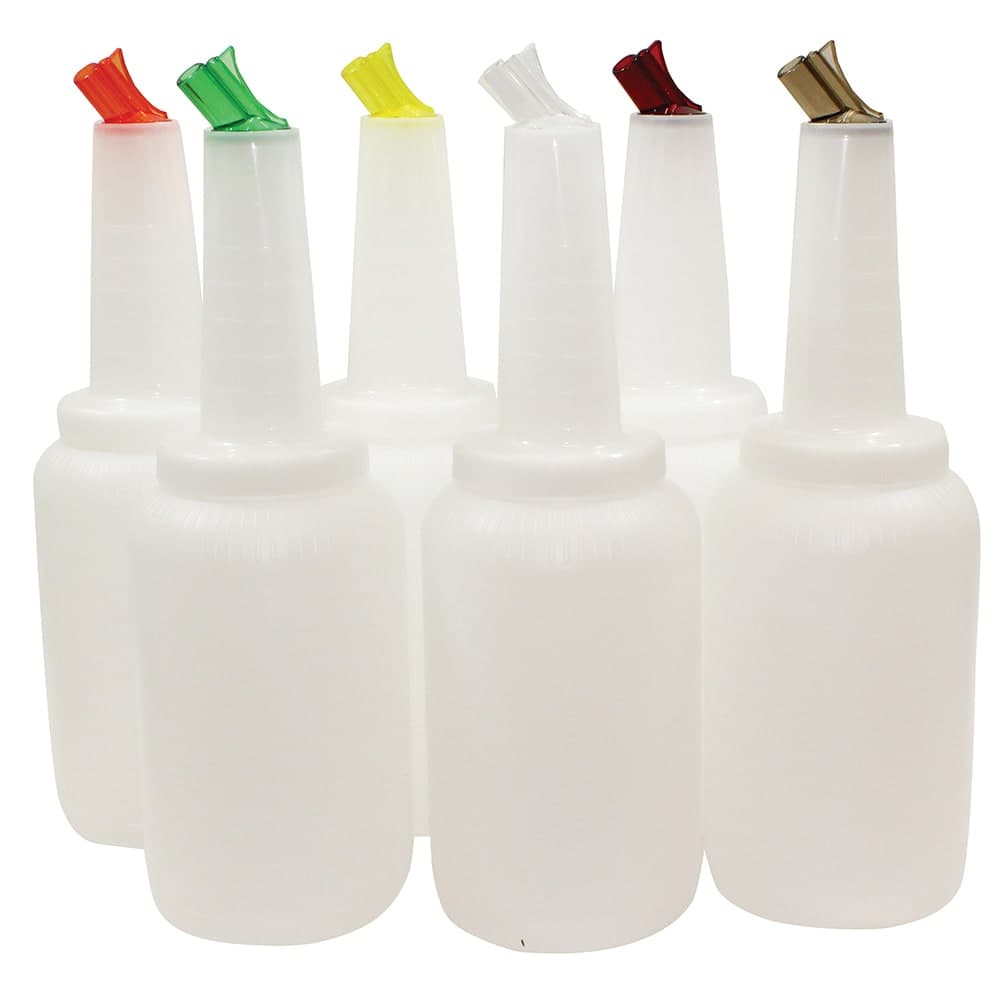 Tablecraft 8064A Pour Master Complete Unit w/ Assorted Color Cap, Half Gallon