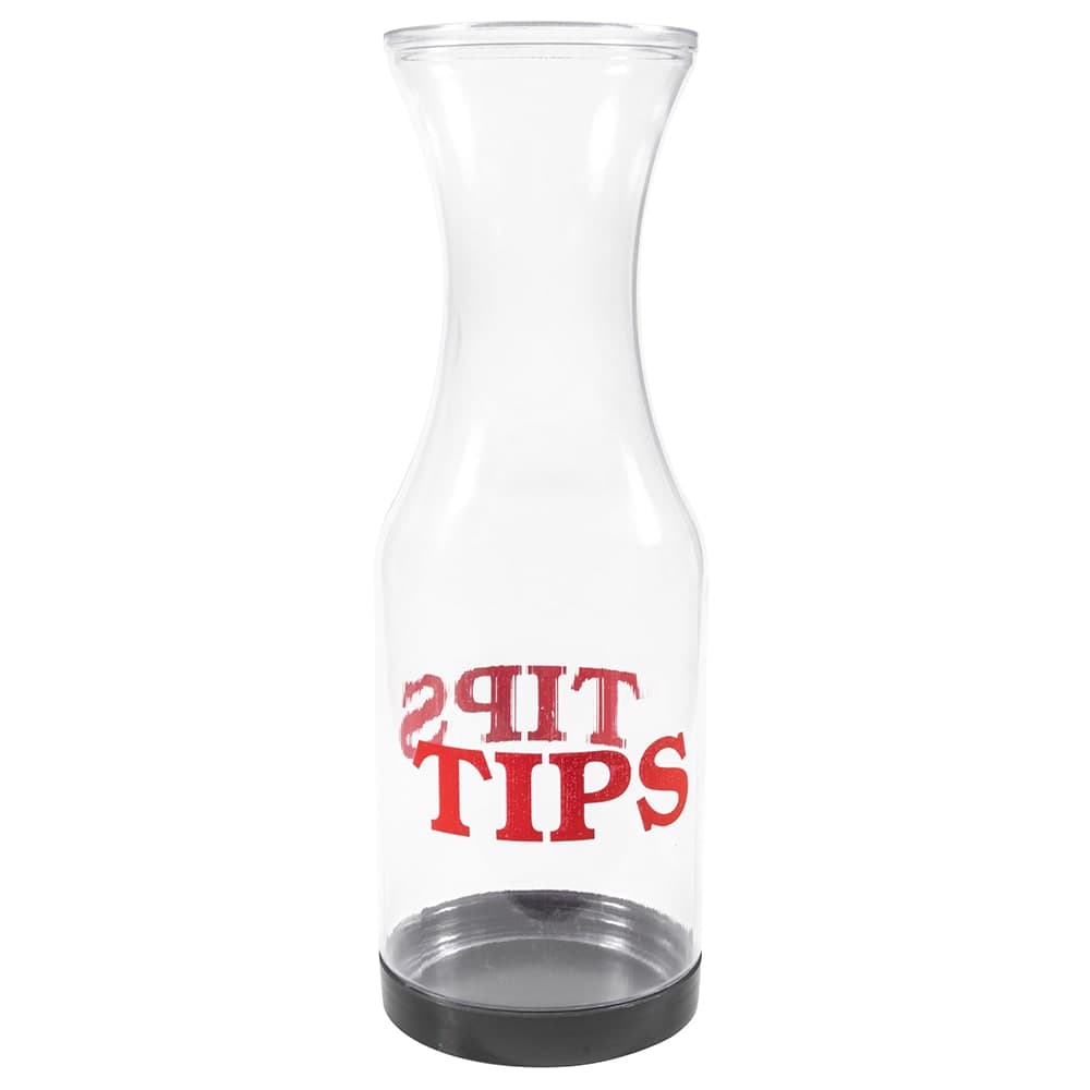 Tablecraft 812 TIPS Carafe w/ Twist Off Bottom, SAN Plastic