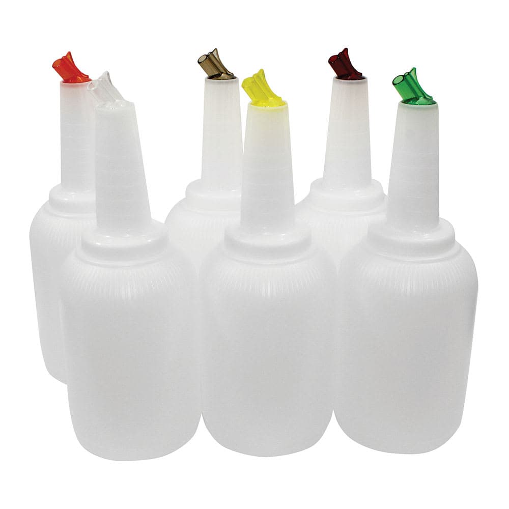 Tablecraft 8128A Pour Master Complete Unit w/ Assorted Color Caps, Gallon Complete