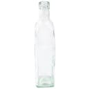 Tablecraft 916 16 oz Cruet w/ Stainless Steel Pourer - Glass, Green Tint thumbnail 2