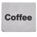 Tablecraft B1 Coffee Table Tent Sign - 2" x 2 1/2", Stainless thumbnail 2