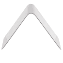 Tablecraft B1 Coffee Table Tent Sign - 2" x 2 1/2", Stainless thumbnail 4