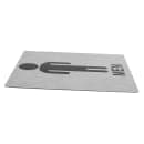 Tablecraft B10 Stainless Steel Sign, 5" x 5", Men Restroom thumbnail 3